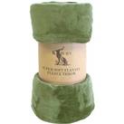 Crossland Grove Rolled Flannel Fleece Pale Green 1400x1800mm