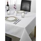 Green & Sons Table Cloth Chequers 70 X 108" White