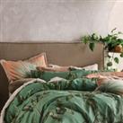 Linen House Livia Pillowcase Pair Cotton Green