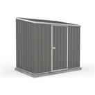 Mercia Absco Space Saver 7'5 X 5 Pent Metal Shed - Woodland Grey