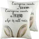 Evans Lichfield All Ears Twin Pack Polyester Filled Cushions Multi