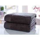 Rapport Home Furnishings Retreat 550gsm Towel Bale - 2 Piece - Charcoal