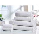 Rapport Home Furnishings Retreat 550gsm Towel Bale - 6 Piece - White