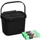 Addis Compost Caddy With 60 X Compostable Liners 3 Rolls