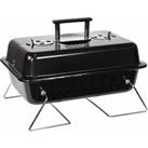 George Foreman GFPTBBQ1003B On-The-Go Portable Charcoal BBQ in Black