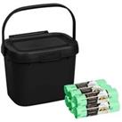 Addis Compost Caddy With 120 X Compostable Liners 6 Rolls