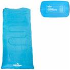 Milestone Camping Single Envelope Sleeping Bag With 2 Season Insulation - Blue