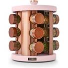 Tower Cavaletto 12 Jar Rotating Spice Rack - Pink