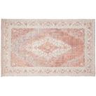 Interiors By Ph Large Pink Jacquard Woven Rug