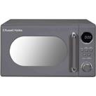 Russell Hobbs RHM2044G 800W 20L Retro Solo Digital Microwave - Grey