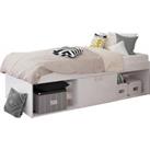 KUDL Low Single 3Ft Cabin Bed Open White