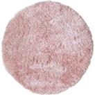 Homemaker Soft Washable Rug Pink 100Cm Circle
