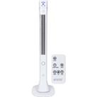 Mylek 48inch Tower Fan Oscillating With Remote Control - White