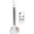 Mylek 36inch Oscillating Electric Tower Fan With Remote Control - White