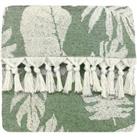 Furn Tropics Hamman Style Cotton Bath Towel Green