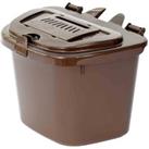 All-green Vented 5L Compost Caddy - Brown