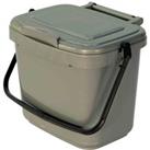 All-Green 5L Kitchen Compost Caddy - Silver Grey