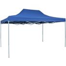 vidaXL Professional Folding Party Tent 3x4 M Steel Blue
