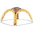 vidaXL Party Tent With Led And 4 Sidewalls 3.6x3.6x2.3 M Camouflage