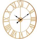 Interiors by PH Large Gold Metal Wall Clock