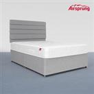 Airsprung King Size Ultra Firm Mattress With Silver Divan