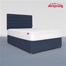 Airsprung Small Double Open Coil Memory Mattress With 2 Drawer Midnight Blue Divan