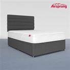 Airsprung Small Double Hybrid Mattress With 2 Drawer Charcoal Divan