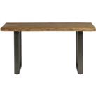 IH Design Natural Essential Live Edge Medium 4-6 Seater Dining Table