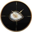 Interiors by PH Black And Gold Round Wall Clock