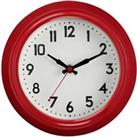 Interiors by PH Red Metal Wall Clock