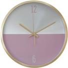 Interiors by PH Silver Gold Pink Finish Wall Clock