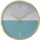 Interiors by PH Silver Gold Blue Finish Wall Clock