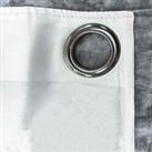 Sienna Crushed Velvet Band Curtains Pair Eyelet Faux Silk Fully Lined Ring Top Manhattan Silver Grey46 Wide X 72 Drop