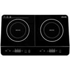 Abode AINDH2002 2 8Kw Portable Double Induction Hob With Digital Dual Control - Black