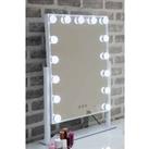FURNITURE LINK Hollywood Mirror - White 610mm X 460mm