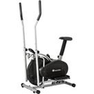Tectake Cross Trainer & Exercise Bike With Lcd Display Black