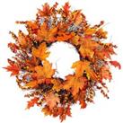 LivingandHome Living and Home 45Cm Autumn Wreath Halloween Decor