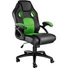TecTake Gaming Chair Racing Mike - Black And Green