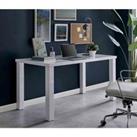 Furniture Box Pivero White High Gloss Home Office Writing Desk Large