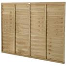 Forest Garden 6ft x 5ft (1.83m x 1.52m) Pressure Treated Superlap Fence Panel