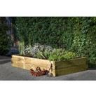 Forest Garden Caledonian Large Raised Bed with Base 90 x 180cm