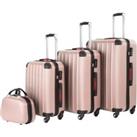 TecTake Suitcase Set 4-piece Pucci - Gold