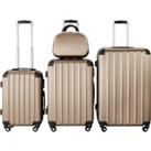 TecTake Suitcase Set 4-piece Pucci - Cream
