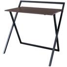 Teamson Home 34inch Easton Modern Wooden Folding Home Office Computer Desk With Metal Cross Legs In 