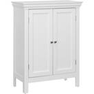 Teamson Home Stratford Bathroom Floor Cabinet With 2 Shelves - White