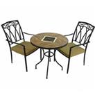 Exclusive Garden Haslemere 71cm Bistro Table with 2 Ascot Chairs Set