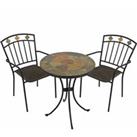 Exclusive Garden Ondara 60cm Bistro Table with 2 Malaga Chair Set
