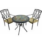 Exclusive Garden Tobarra 76cm Bistro Table with 2 Ascot Chairs Set
