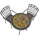 Exclusive Garden Tobarra 76cm Bistro Table with 2 Malaga Chair Set