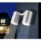 Globo Style Adjustable Stainless Steel Outdoor Wall Light